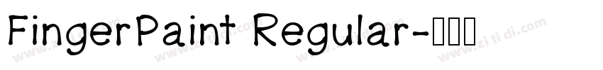 FingerPaint Regular字体转换